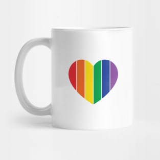 PRIDE Rainbow Heart Mug